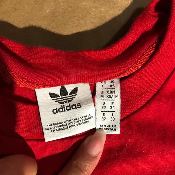 Women’s Red Adidas Tshirt please read description - Picture 2 of 2